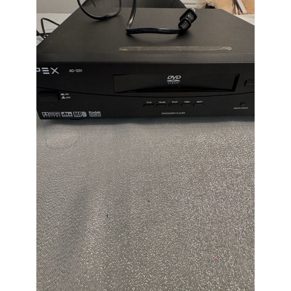 APEX AD-1201 DVD Video Player *FOR PARTS* with Remote